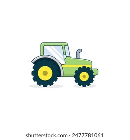 Farmer's Tractor icon vector, theme farmer