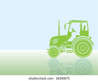 Farmers Tractor Illustration