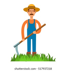 Farmers vector illustration