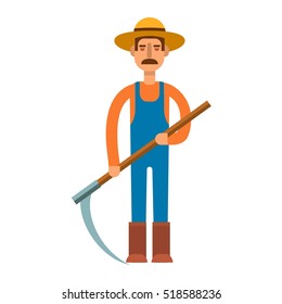 Farmers vector illustration