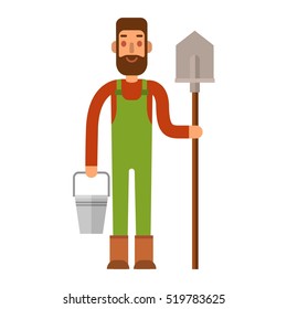 Farmers vector illustration