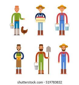 Farmers vector illustration