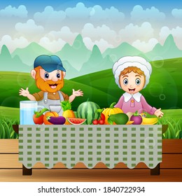 The farmers will eat the fresh fruit on the table