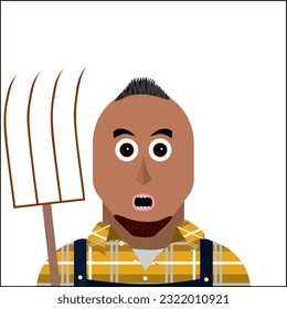 Farmers at work - expressions and outfits collection