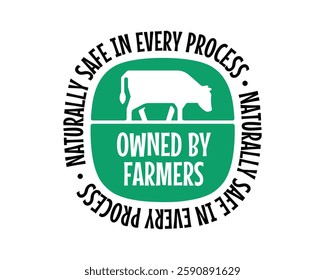 Farmers-Owned Natural Safety Logo Graphic Vectorial Image