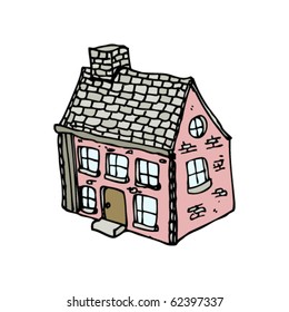 caricatura de una casa de campo
