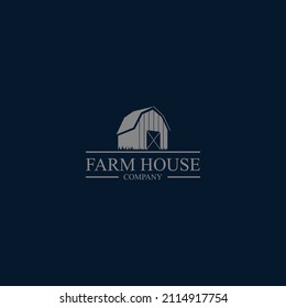 Farmhouse concept logo vector illustration
