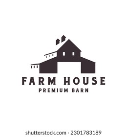 farmhouse and farmhouse farm logo symbol icon vector illustration design