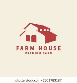 farmhouse and farmhouse farm logo symbol icon vector illustration design