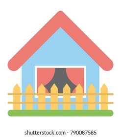 
Farmhouse Flat Colored Icon
