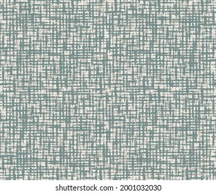 Farmhouse green  linen texture background. Grunge teal mottled painterly texture background, Weathered worn weave material. Modern mariner stylish natural textile seamless pattern.