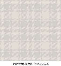 Farmhouse grey seamless plaid vector pattern. Gingham baby color checker background. Woven tweed all over print. 