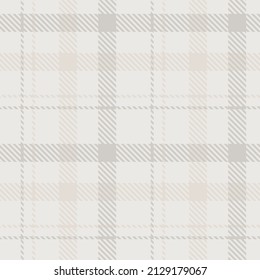 Farmhouse grey seamless plaid vector pattern. Gingham baby color checker background. Woven tweed all over print. 