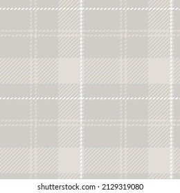 Farmhouse grey seamless plaid vector pattern. Gingham baby color checker background. Woven tweed all over print. 