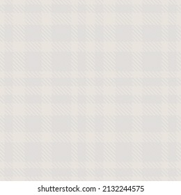 Farmhouse grey seamless plaid vector pattern. Gingham baby color checker background. Woven tweed all over print. 