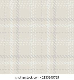 Farmhouse grey seamless plaid vector pattern. Gingham baby color checker background. Woven tweed all over print. 