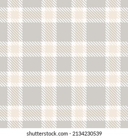Farmhouse grey seamless plaid vector pattern. Gingham baby color checker background. Woven tweed all over print. 