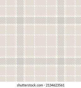 Farmhouse grey seamless plaid vector pattern. Gingham baby color checker background. Woven tweed all over print. 