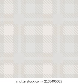 Farmhouse grey seamless plaid vector pattern. Gingham baby color checker background. Woven tweed all over print. 