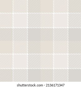 Farmhouse grey seamless plaid vector pattern. Gingham baby color checker background. Woven tweed all over print. 