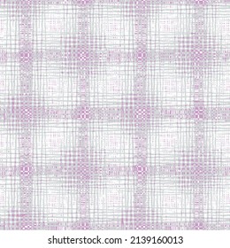 Farmhouse lilac light blue  plaid worn Vichy seamless pattern. Vintage style twill all over print for tweed wallpaper design.