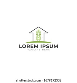 Farmhouse Logo Vector Icon Illustration