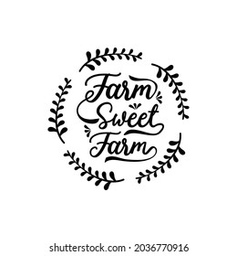 Farmhouse quotes svg design vector
