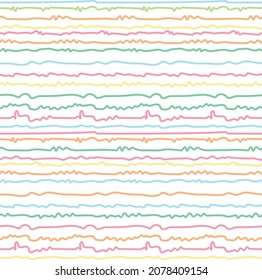 Farmhouse seamless pattern. Striped textile with a white background. French texture for linen fabrics, wool. For interior decoration, pillows, wallpaper, kitchen towels in a vintage cottage. Vector