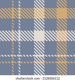 Farmhouse seamless plaid vector pattern. Gingham baby color checker background. Woven tweed all over print. 