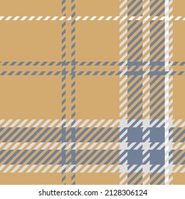 Farmhouse seamless plaid vector pattern. Gingham baby color checker background. Woven tweed all over print. 