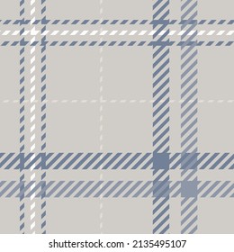 Farmhouse seamless plaid vector pattern. Gingham baby color checker background. Woven tweed all over print. 