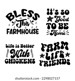 Farmhouse T-Shirt Design Bundle. Digital Download Bundle