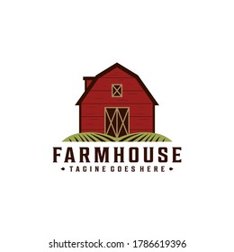Farmhouse / Warehouse Vintage Retro Hipster Logo Design