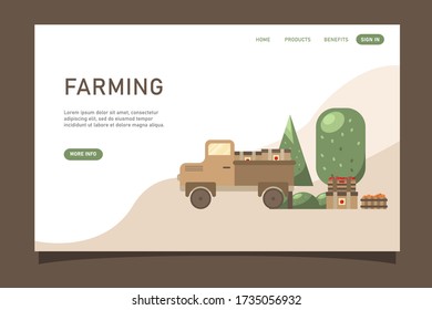 Farming Activities Website Interface Template