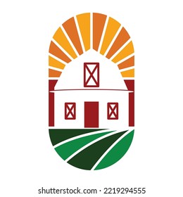 Diseño de logotipo agrícola vectorial Icono Ilustración Identidad de marca