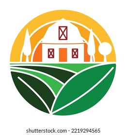 Diseño de logotipo agrícola vectorial Icono Ilustración Identidad de marca