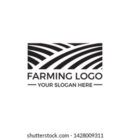 Farming, agriculture logo template vector illustration