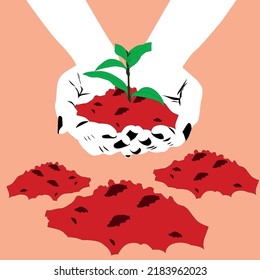 
Farming and Agriculture Vector art Illustration