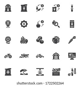 agriculture clipart images stock photos vectors shutterstock https www shutterstock com image vector farming agriculture vector icons set modern 1722502264