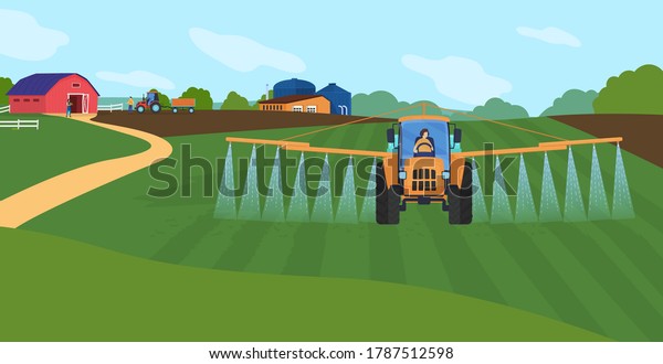 Agriculture Illustration Vectorielle Dessin De Caricature Image Vectorielle De Stock Libre De Droits