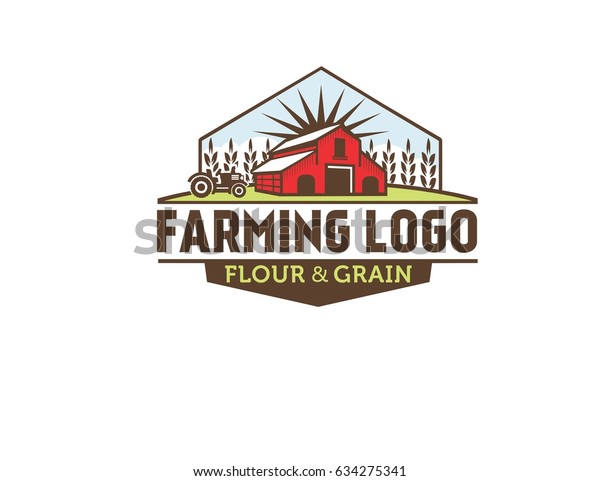 Farming Barn Logo Stock Vector (Royalty Free) 634275341