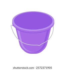Farming Bucket Flat Icon, Vector illustration
