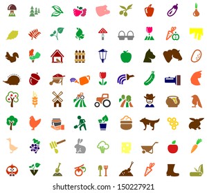 Farming colored icons
