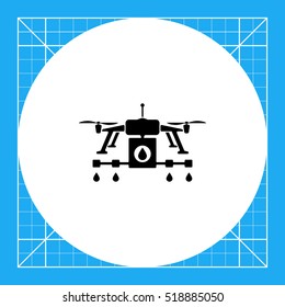 Farming Drone Concept Icon