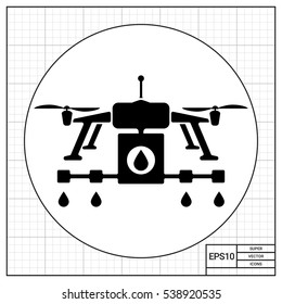 Farming Drone Concept Icon