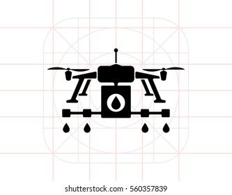 Farming Drone Concept Icon