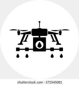 Farming Drone Concept Icon Stock Vector Royalty Free