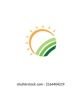 Farming ecology green nature logo