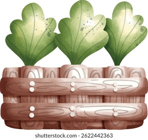 farming elements, farm drawing illustration.
