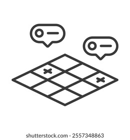 Farming field analysis icon in line design. Farming, field, analysis, agriculture, crops, soil, precision, data on white background vector. Farming field analysis editable stroke icon
